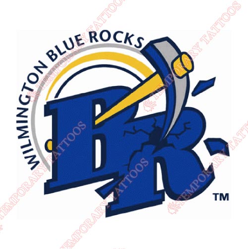 Wilmington Blue Rocks Customize Temporary Tattoos Stickers NO.7798